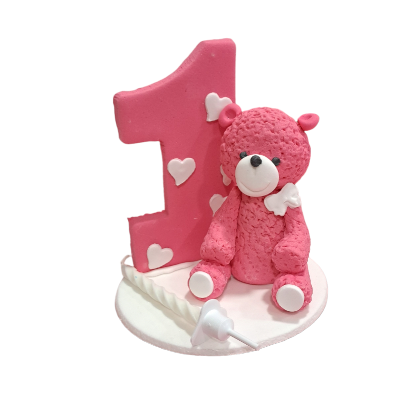 Meda Broj 1 sa svjećicom 1/1 Fondan figura