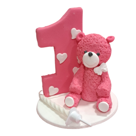 Meda Broj 1 sa svjećicom 1/1 Fondan figura