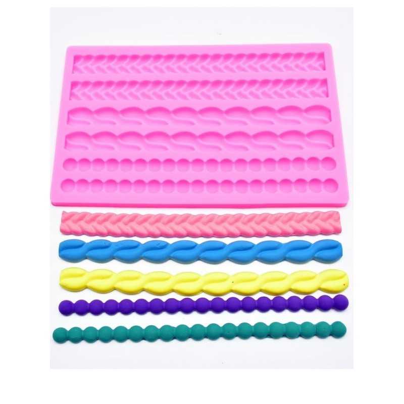 Cesil silikonski kalup Tri bordure 20x12,5cm