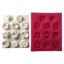 Cesil silikonski kalup Cvijeće 3 vrste 10x8,5cm