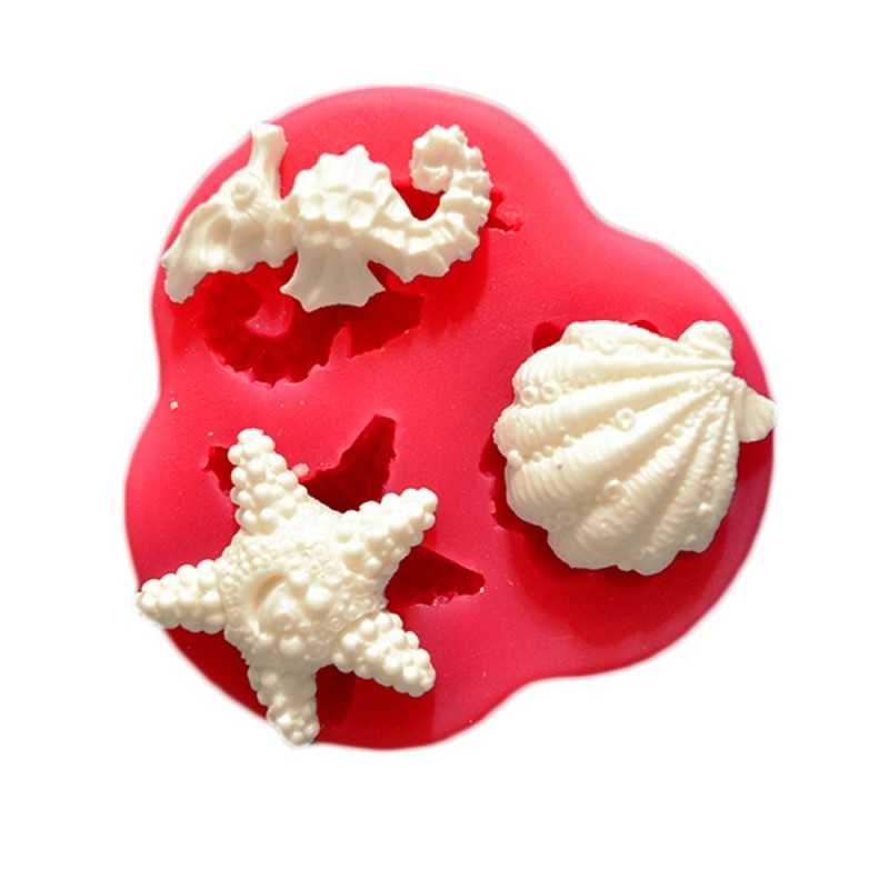 Cesil silikonski kalup morske školjke 2, 8x8cm