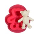 Silikonski kalup Cesil medvjedić 3x3,5cm