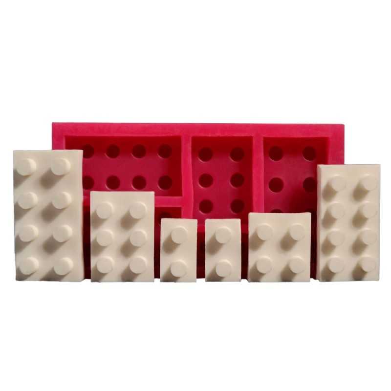 Cesil silikonski kalup Lego kocke 6x10cm