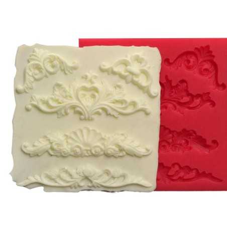 Cesil silikonski kalup Set 5 bordura 11x11cm