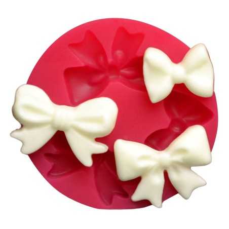 Cesil silikonski kalup set 3 mašnice 5,5cm