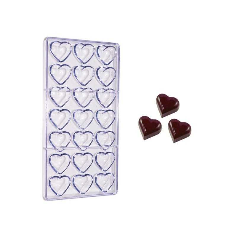 Plastični kalup za praline srce COO1