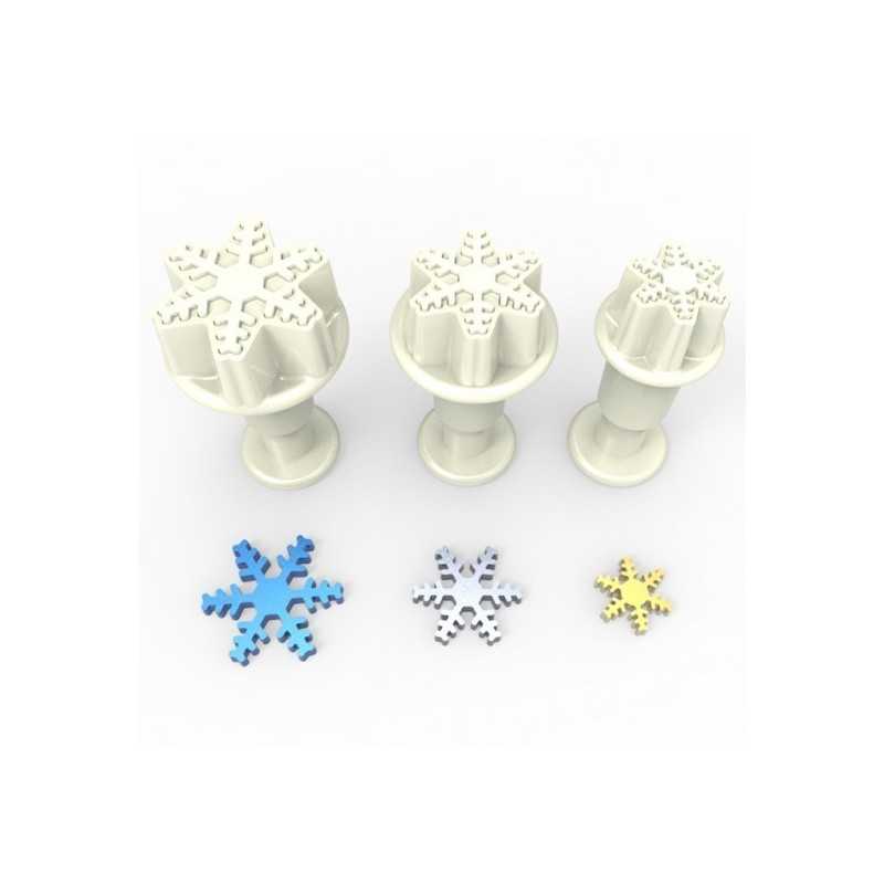 Mali set utiskivača za fondan 3/1 - Male Pahulje