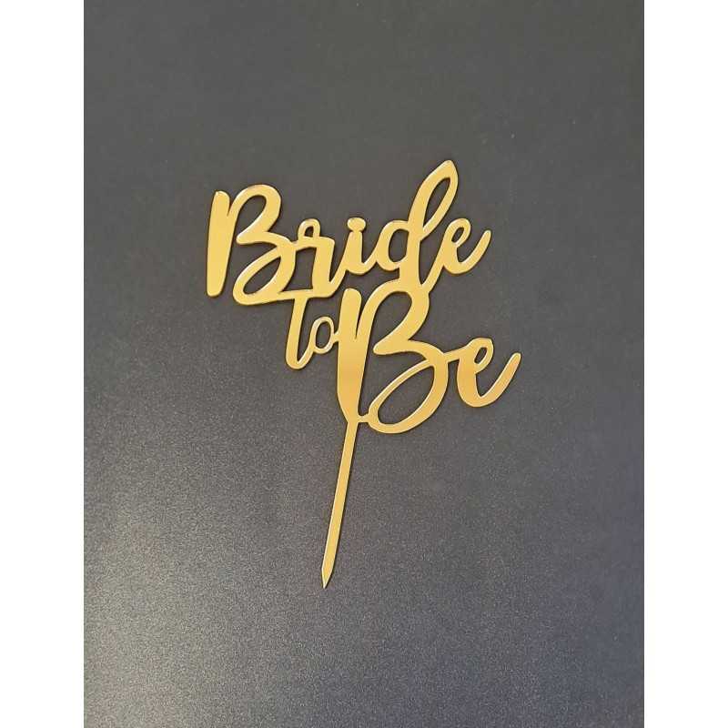 Bh topper zlatni Bride to be