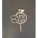 Bh topper srebreni Mr&Mrs prsten