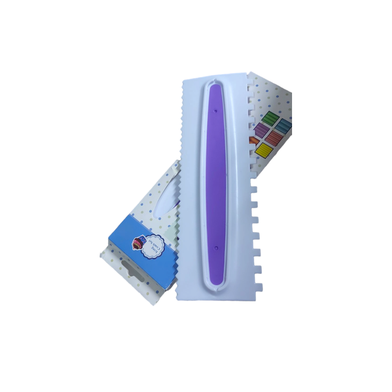 Plastična gletalica sa zubcima Ljubičasta