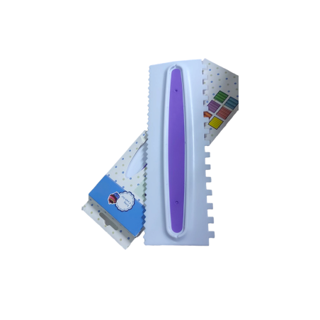 Plastična gletalica sa zubcima Ljubičasta