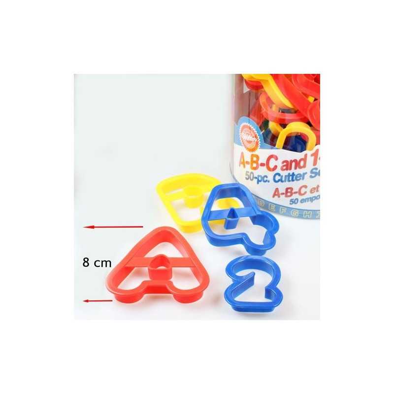Set Brojevi,Slova i Znakovi 50 kom