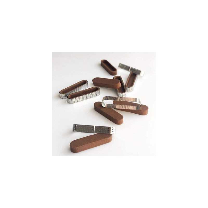 Ovalni rupičasti tart kalup No3 40x120mm Karadag Metal