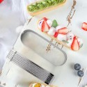 Ovalni rupičasti tart kalup No3 40x120mm Karadag Metal