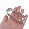 Ovalni rupičasti tart kalup No3 40x120mm Karadag Metal