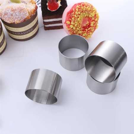 Okrugli inox kalup Fi 8xH6cm Karadag Metal