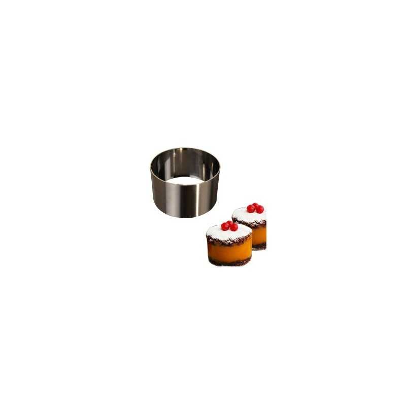 Okrugli inox kalup Fi 8xH6cm Karadag Metal