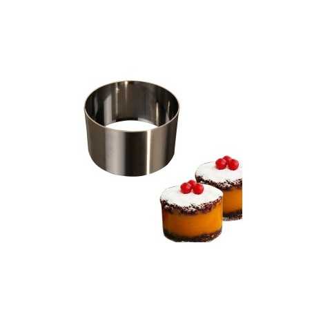 Okrugli inox kalup Fi 8xH6cm Karadag Metal