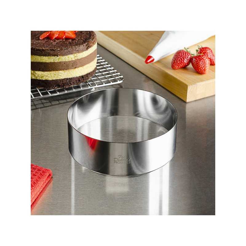 Okrugli inox kalup Fi 12xH6cm Karadag Metal