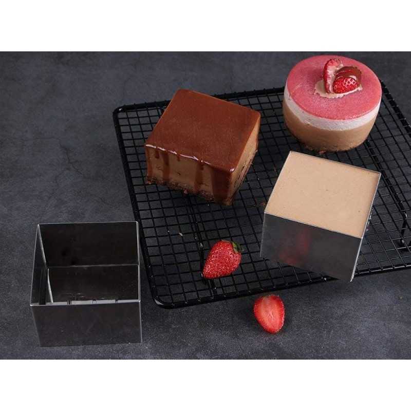 Kockasti inox kalup Fi 8xH6 cm Karadag Metal