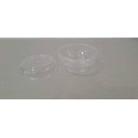 PVC Desert čaša prozirna za puding+poklopac 100x70 mm 220cc 15/1