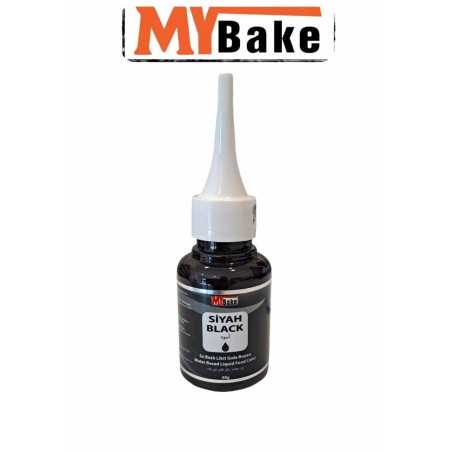 My Bake tečna boja vodena crna 60g