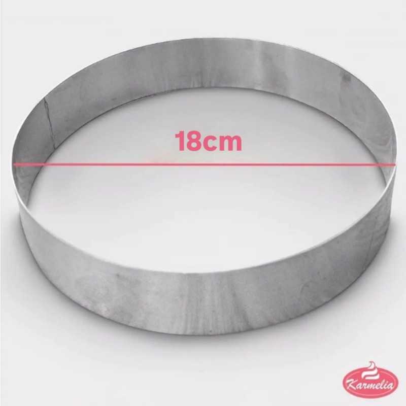 Okrugli inox kalup Fi 18xH7 cm Karadag Metal