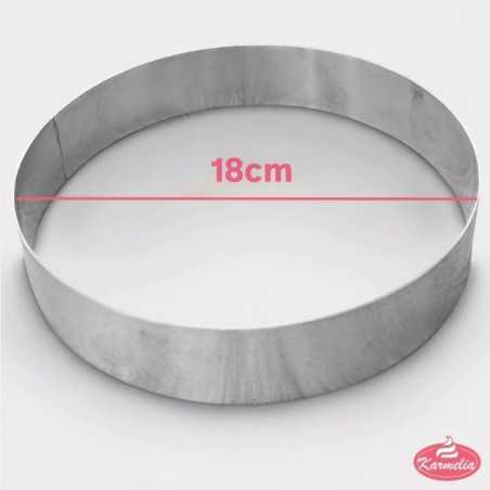 Okrugli inox kalup Fi 18xH7 cm Karadag Metal