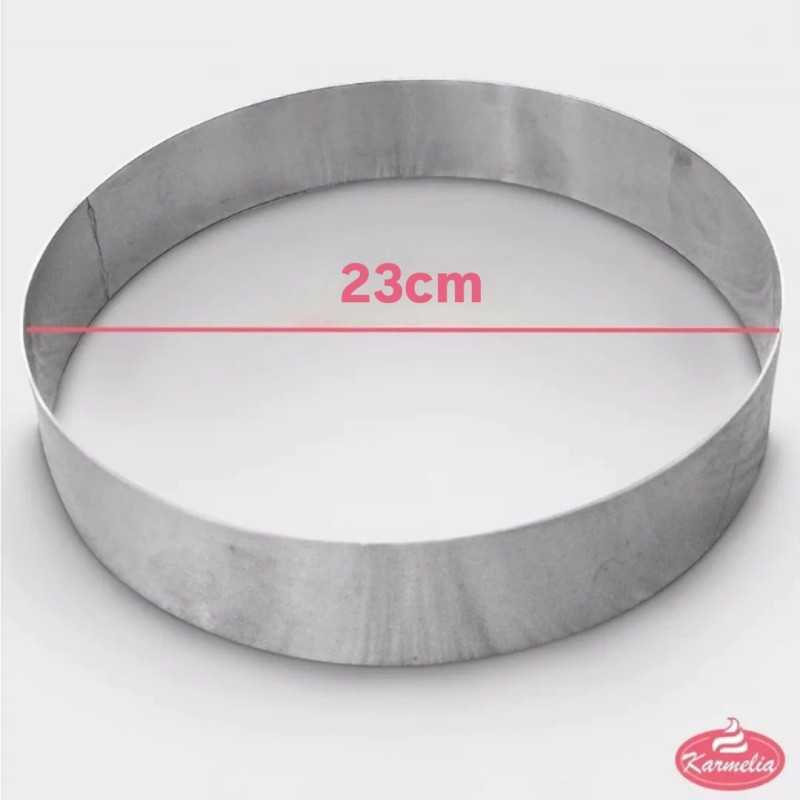 Cesil okrugli inox kalup 23cmxH7cm