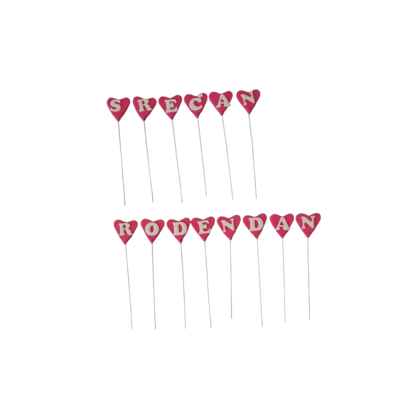 Srca Srećan Rođendan Roza 1/1