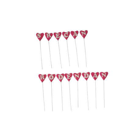 Srca Srećan Rođendan Roza 1/1