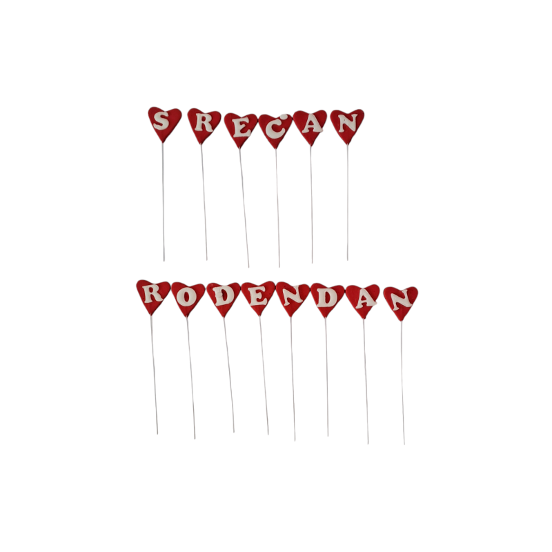 Srca Srećan Rođendan Crvena 1/1