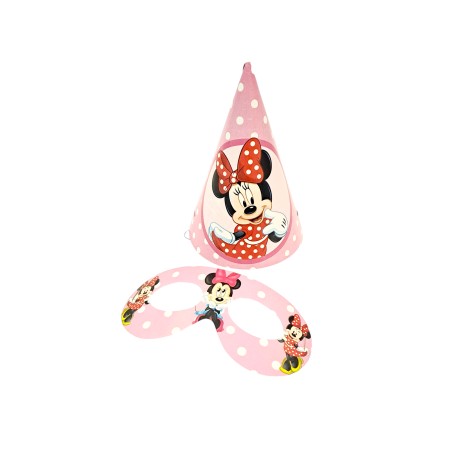 Party kapa + naočare Minnie Mouse 6/1