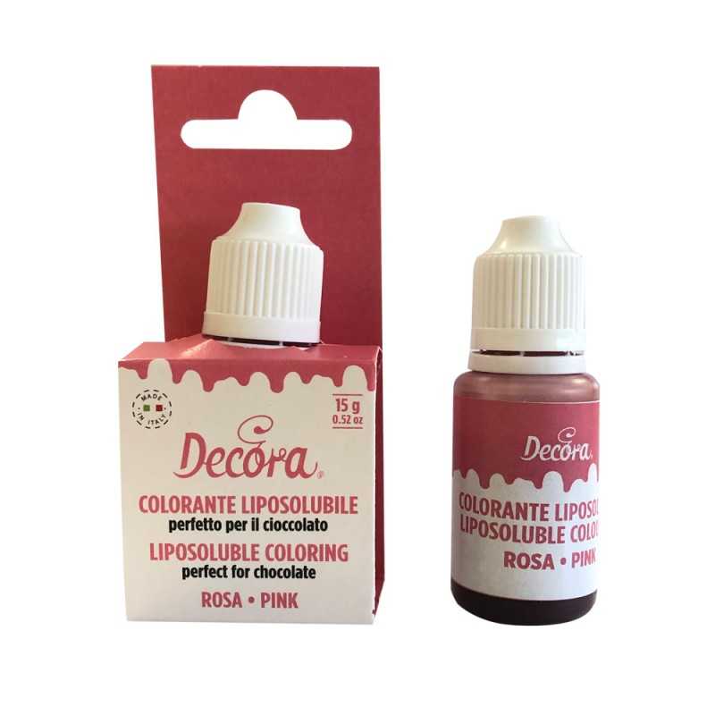 Decora Roze Tečna Uljna boja za čokoladu 15g