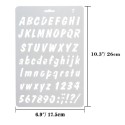 Plastični stencil Abeceda
