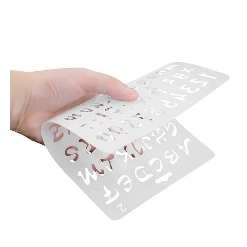 Plastični stencil Abeceda