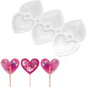 Silikonski kalup Lolipop Srca 6/1