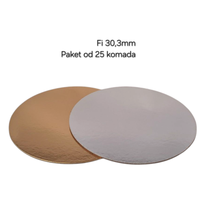 Podmetač zlatni/srebreni 3mm- fi 30cm 25/1