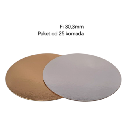 Podmetač zlatni/srebreni 3mm- fi 30cm 25/1