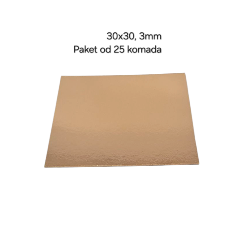 Podmetač Zlatni 3mm- 30x30cm 25/1