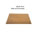 Podmetač Zlatni 3mm- 35x45cm 25/1