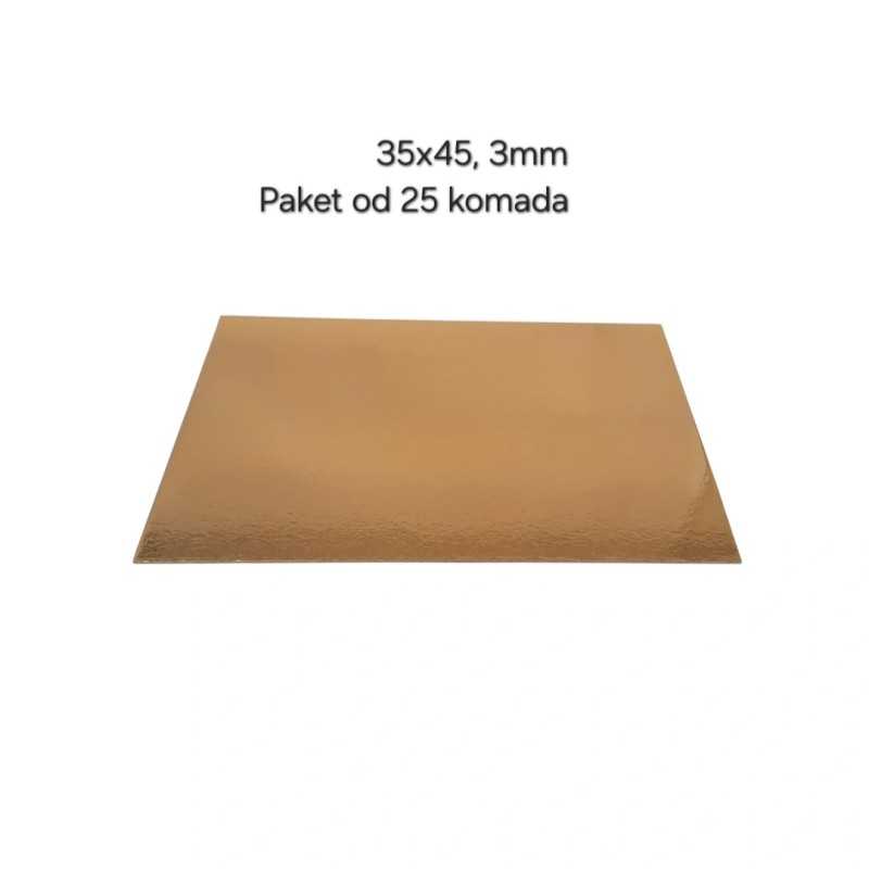 Podmetač Zlatni 3mm- 35x45cm 25/1