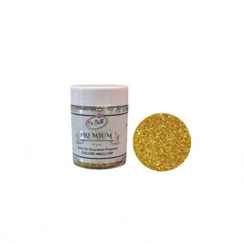 Dr.Gusto Premium Glitter (Nejestivi) Zlatni 10g