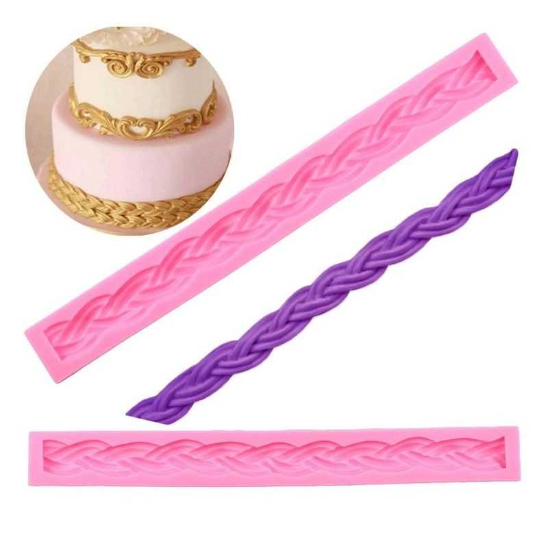 Cesil Silikonski Kalup Oblik Pletenice 23x1,5cm