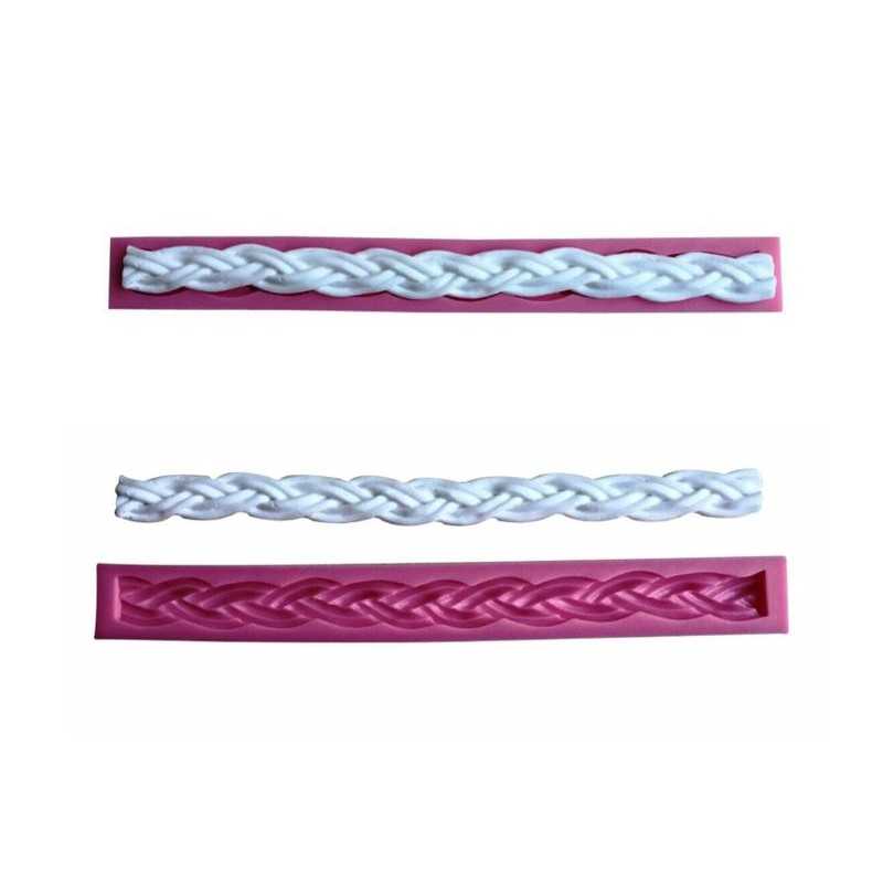 Cesil Silikonski Kalup Oblik Pletenice 23x1,5cm