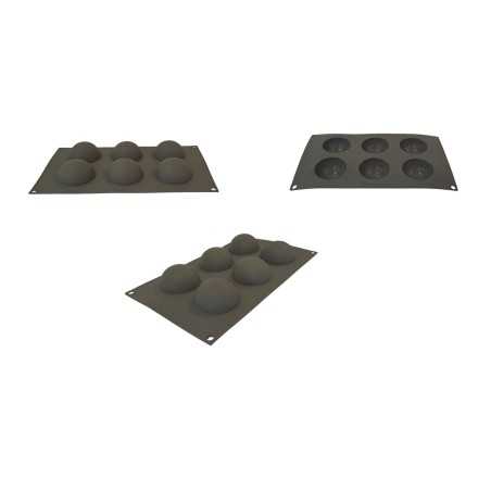 Cesil silikonski kalup Polulopte/kugle 6/1 Fi6cm
