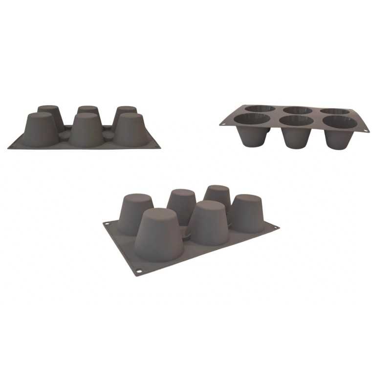 Cesil Bijeli silikon - Muffin oblici 6 Kom