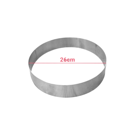Okrugli inox kalup Fi 26xH7cm Karadag Metal