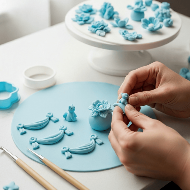 AltinDekor Fondan 1kg - Baby Plavi