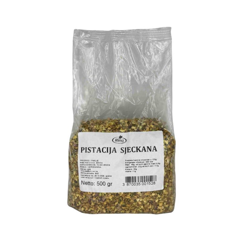 Pistacija sjeckana 4-6mm 500 grama